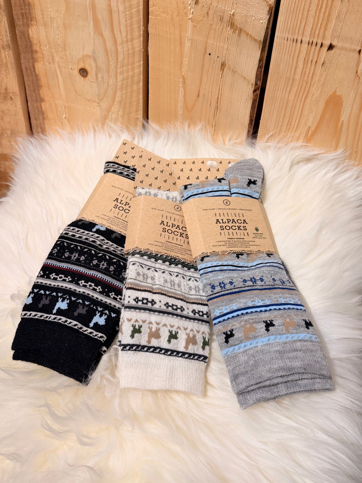 Men’s Alpaca Print Sock