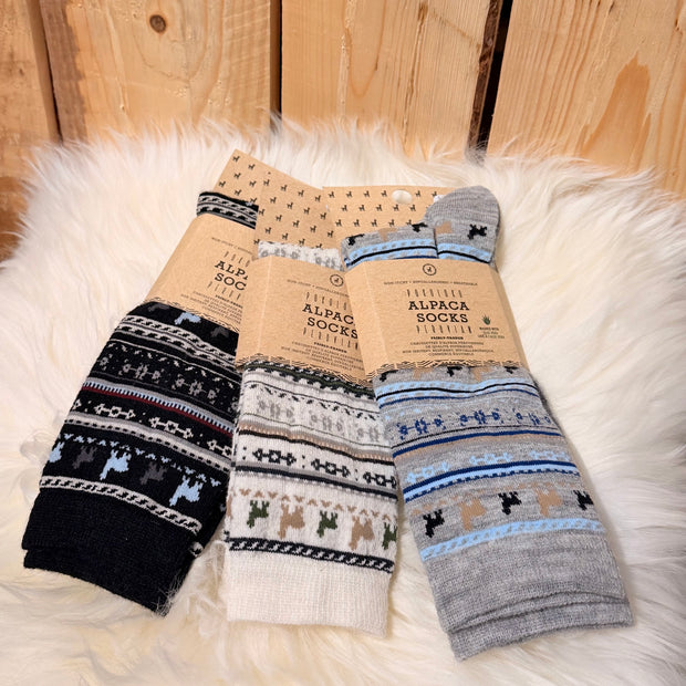 Ladies Alpaca Print Sock