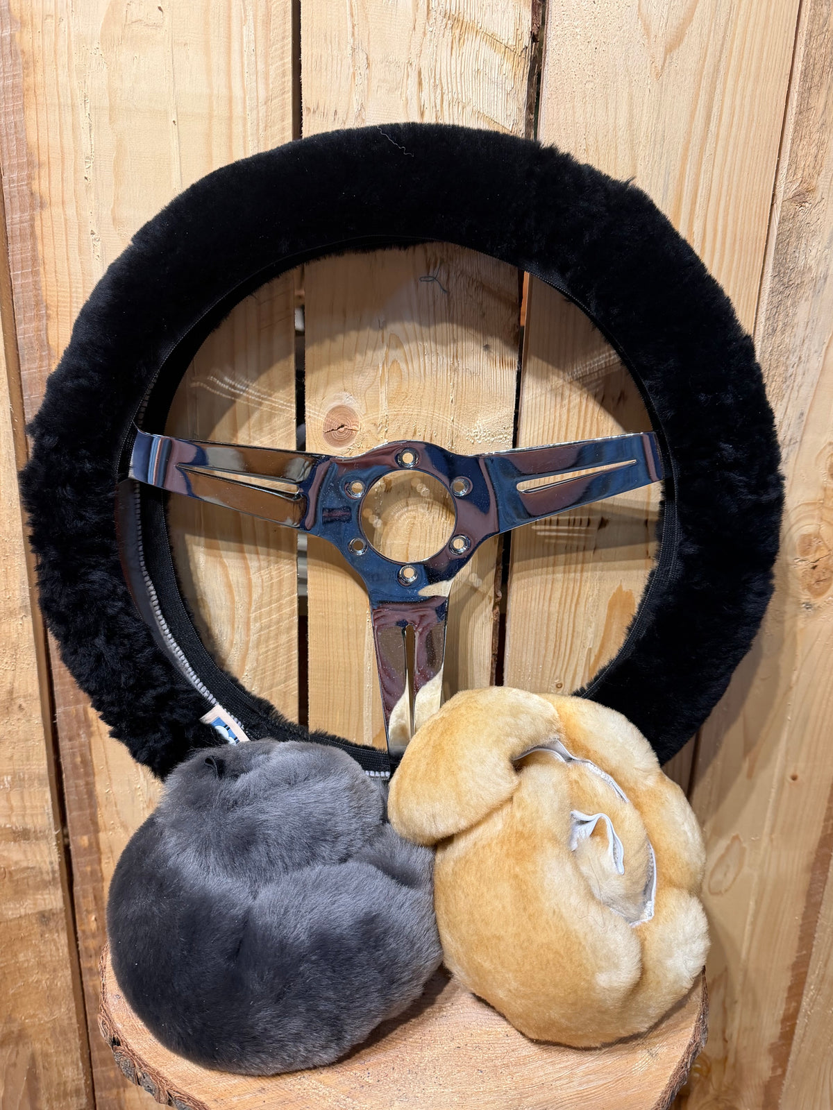 Sheepskin Steering Wheel Cover