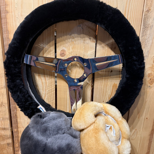 Sheepskin Steering Wheel Cover